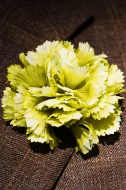 Oscar Wilde Pale Green Carnation Boutonnière Flower