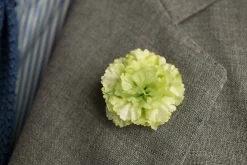 Oscar Wilde Pale Green Mini Carnation Boutonnière Flower