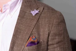 Pale Purple Triple Alpine Rose Boutonnière Flower