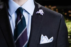 Pale Violet Triple Wood Sorrel Boutonnière Flower