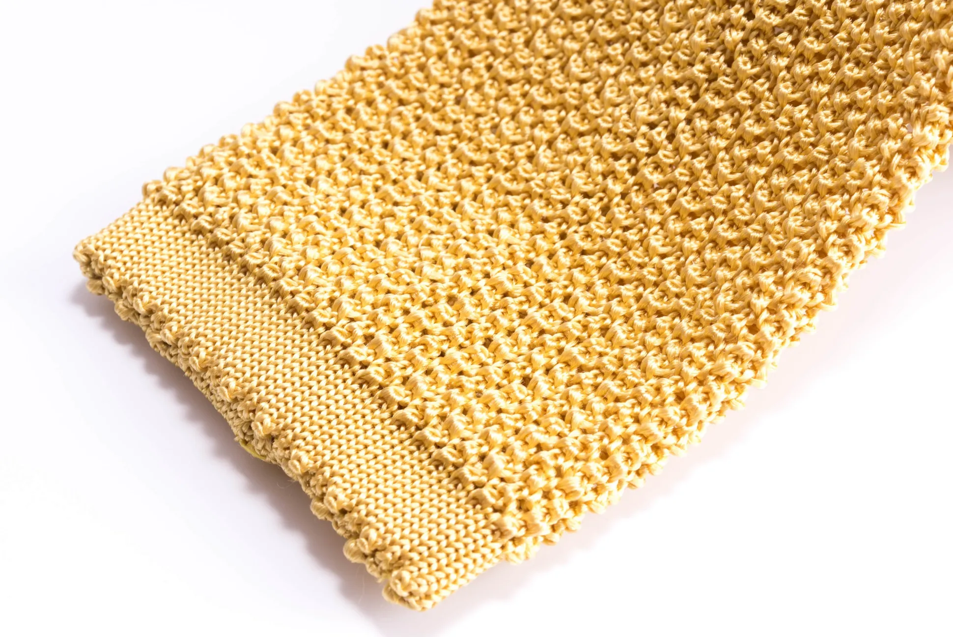 Pale Yellow Silk Knit Tie