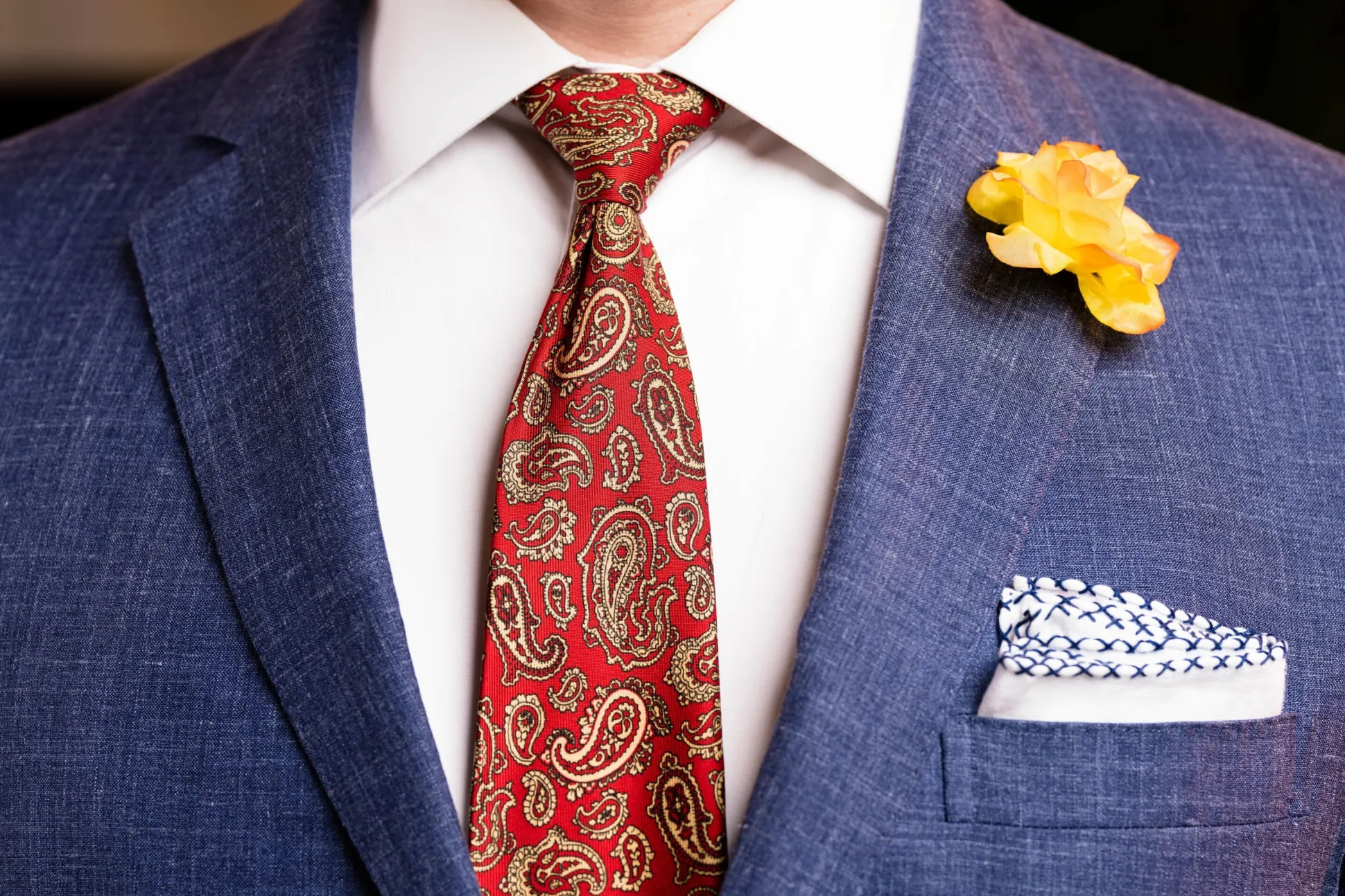 Peach Spray Rose Boutonnière Flower
