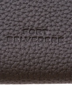 3-Pen Black Full-Grain Calf Togo Leather Pen Case