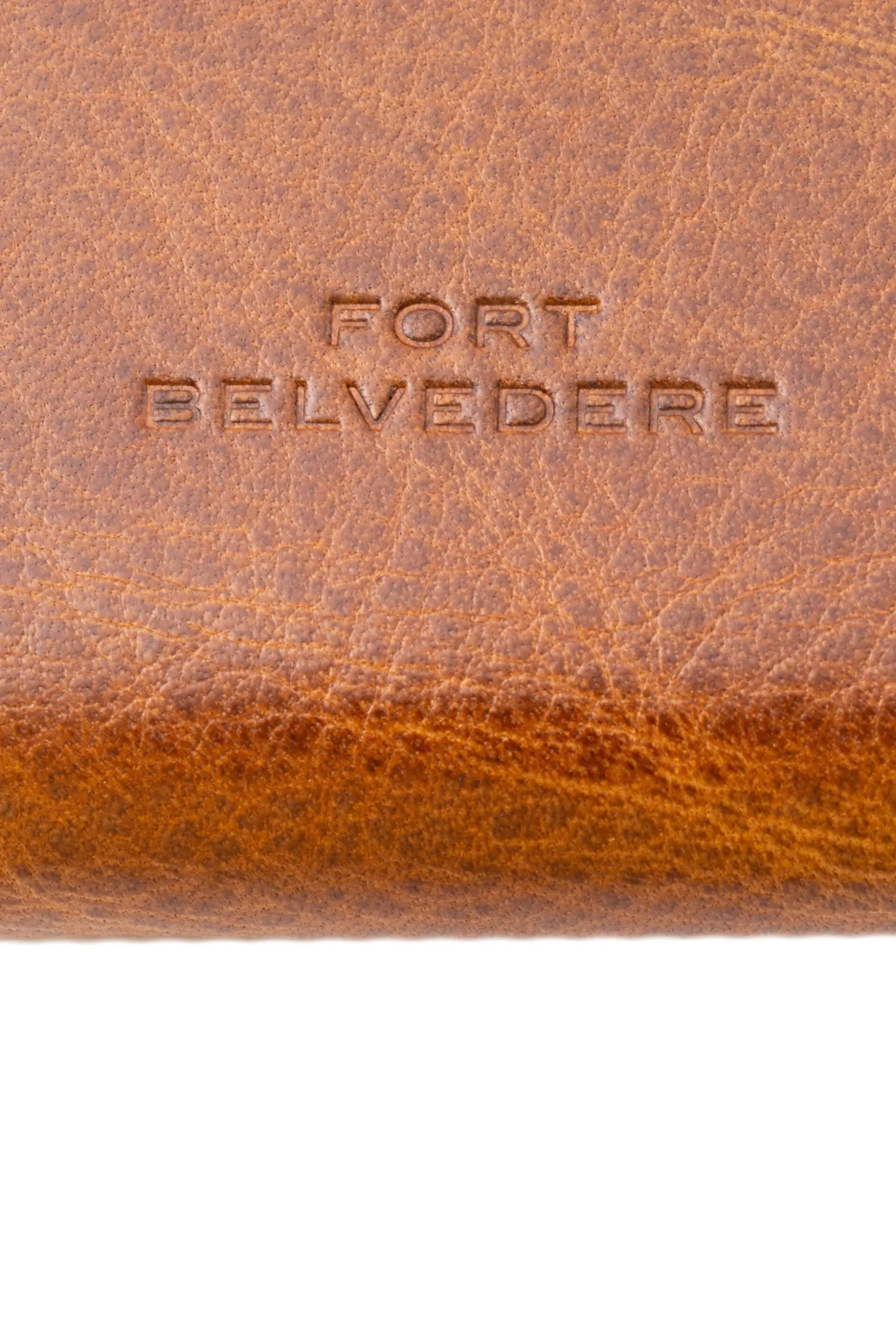 3-Pen Saddle Brown Dumont Full-Grain Leather Pen Case