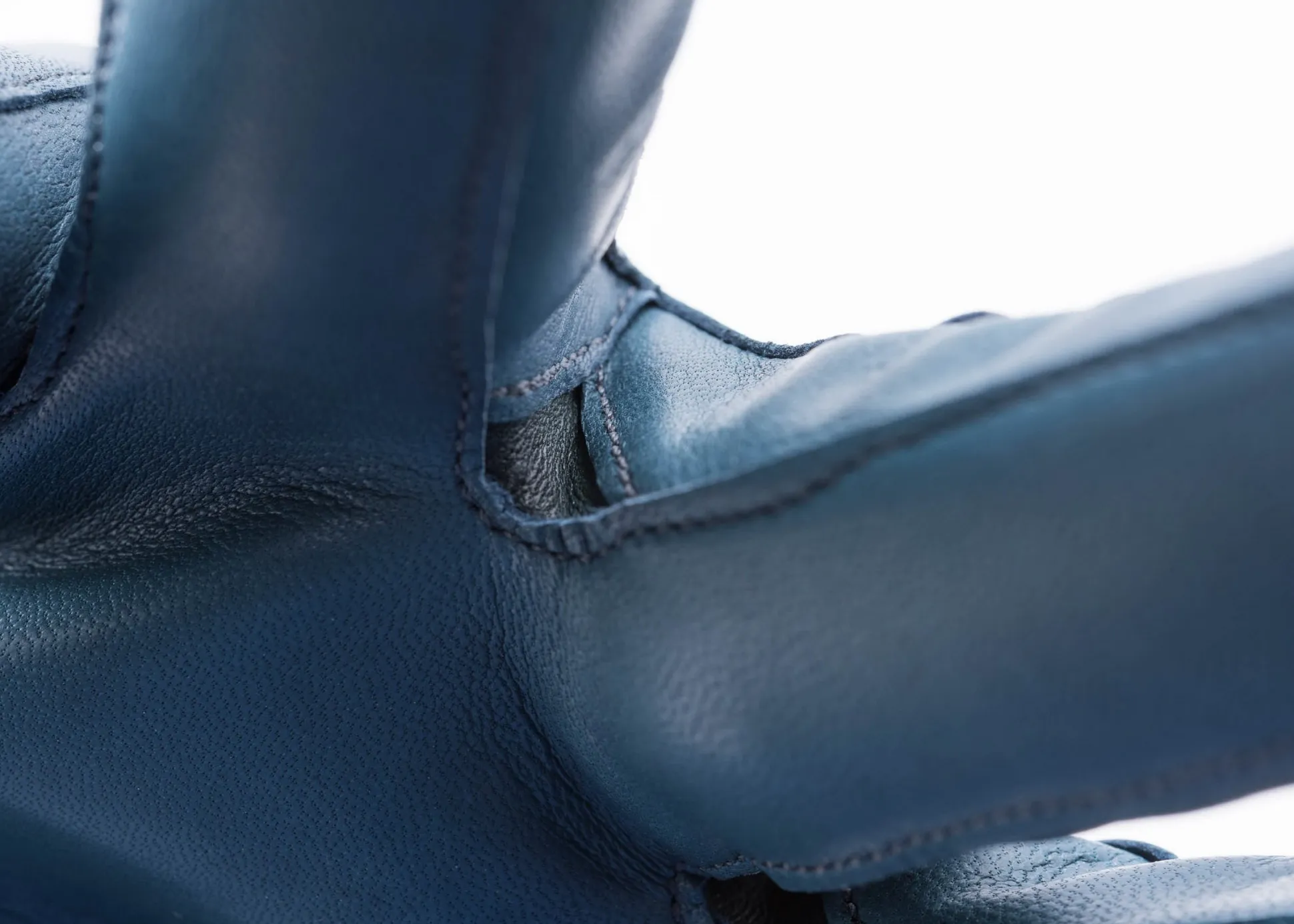 Petrol Blue Lamb Nappa Leather Gloves