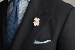 Pink Cherry Blossom Boutonnière Flower