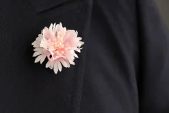 Pink Cornflower Boutonnière Flower