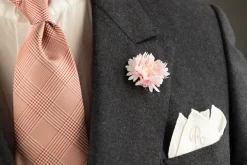 Pink Cornflower Boutonnière Flower