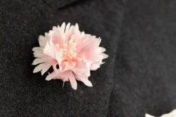 Pink Cornflower Boutonnière Flower