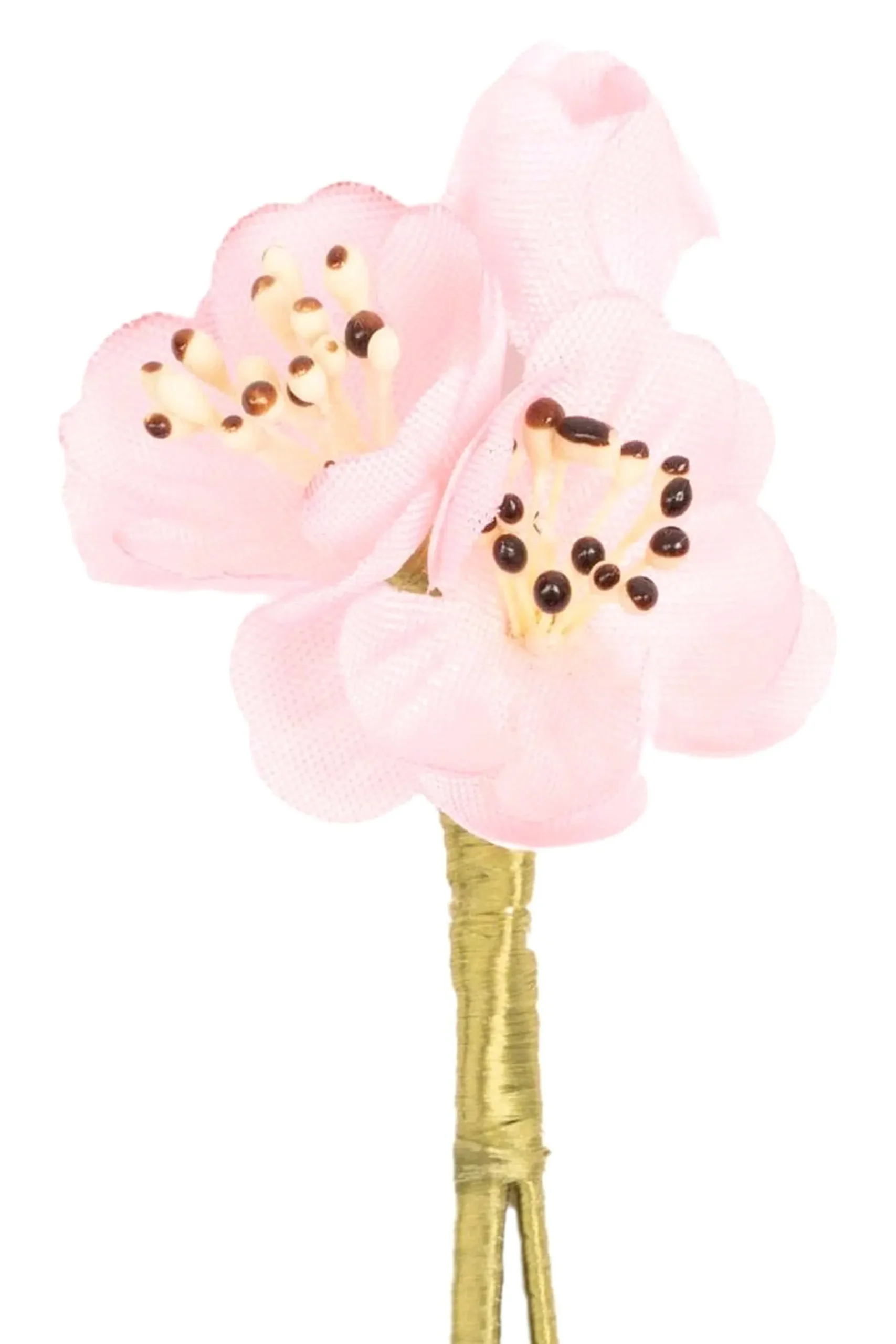 Pink Triple Almond Blossom Boutonnière Flower