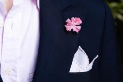 Pink Triple Clove Boutonniere Boutonnière Flower