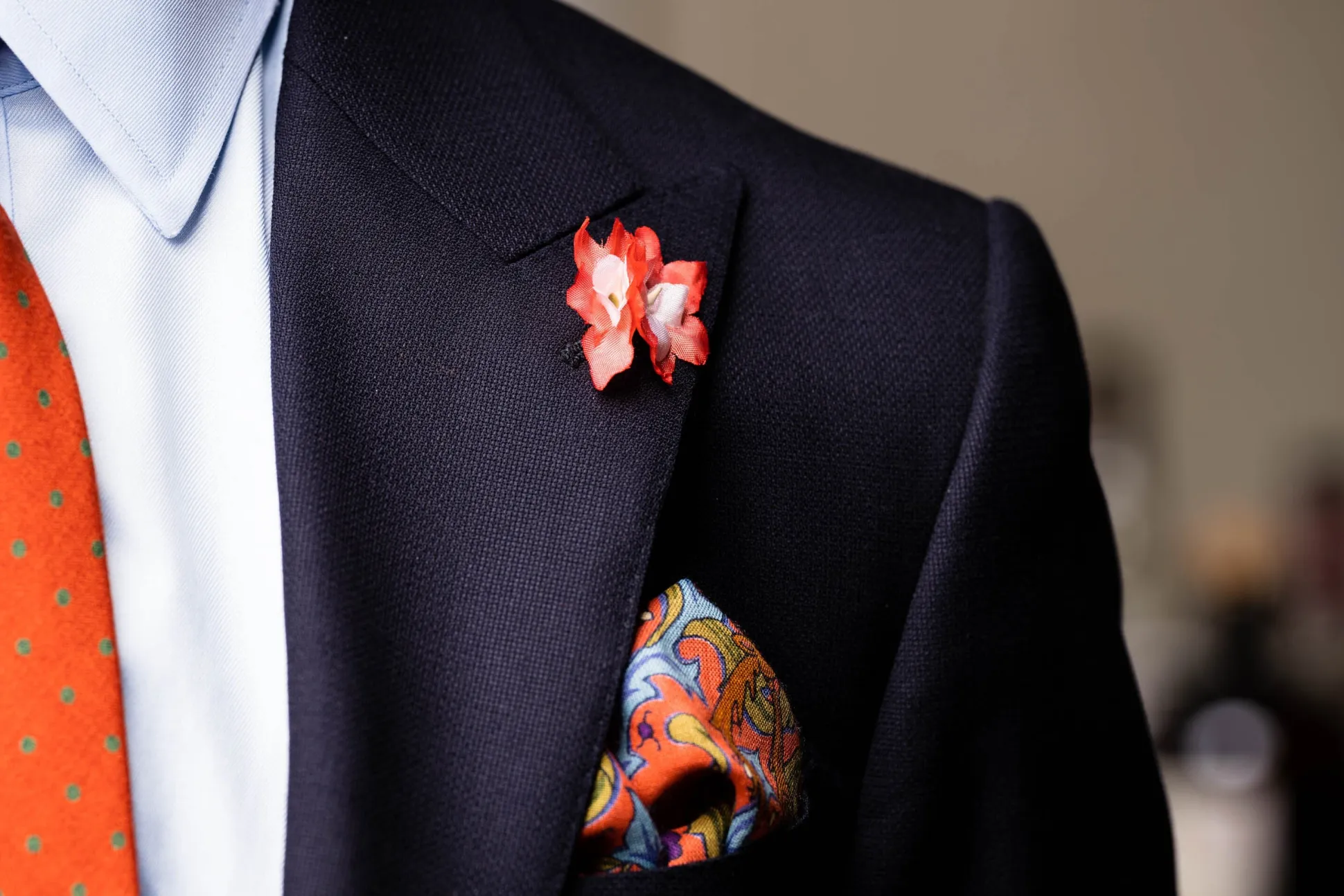 Pink Wildflower Boutonnière Flower