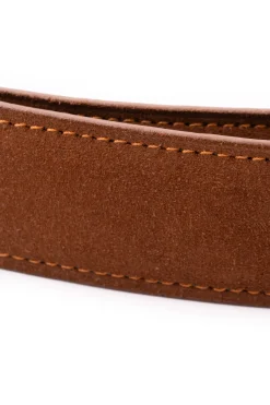 Polo Brown Suede Calf Leather Belt