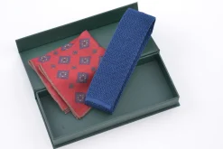 Prussian Blue Silk Knit Tie
