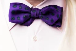 Purple Paisley Ancient Madder Silk Bow Tie