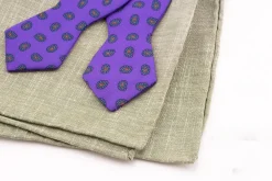 Purple Paisley Ancient Madder Silk Bow Tie