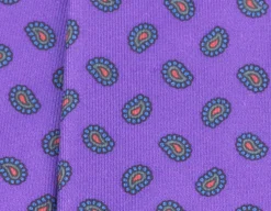 Purple Paisley Ancient Madder Silk Bow Tie