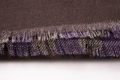 Purple Paisley & Micropattern Double Sided Scarf