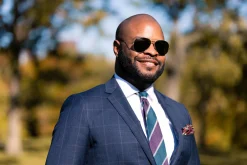 Purple & Teal Striped Cashmere Wool Grenadine Tie