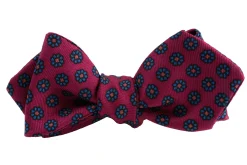 Red Ancient Madder Silk Neats Micropattern Bow Tie