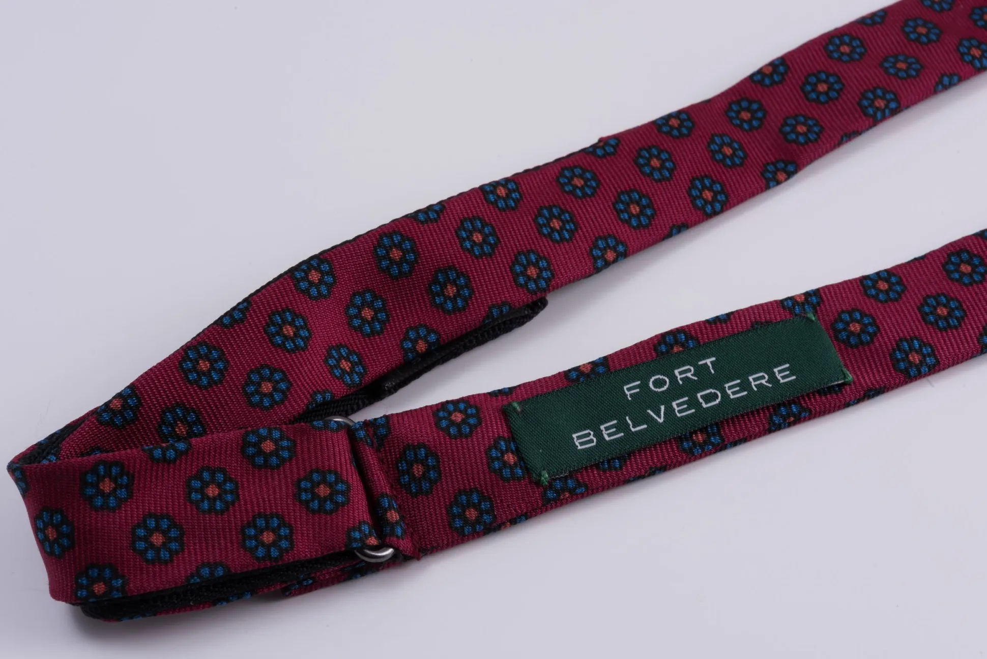 Red Ancient Madder Silk Neats Micropattern Bow Tie