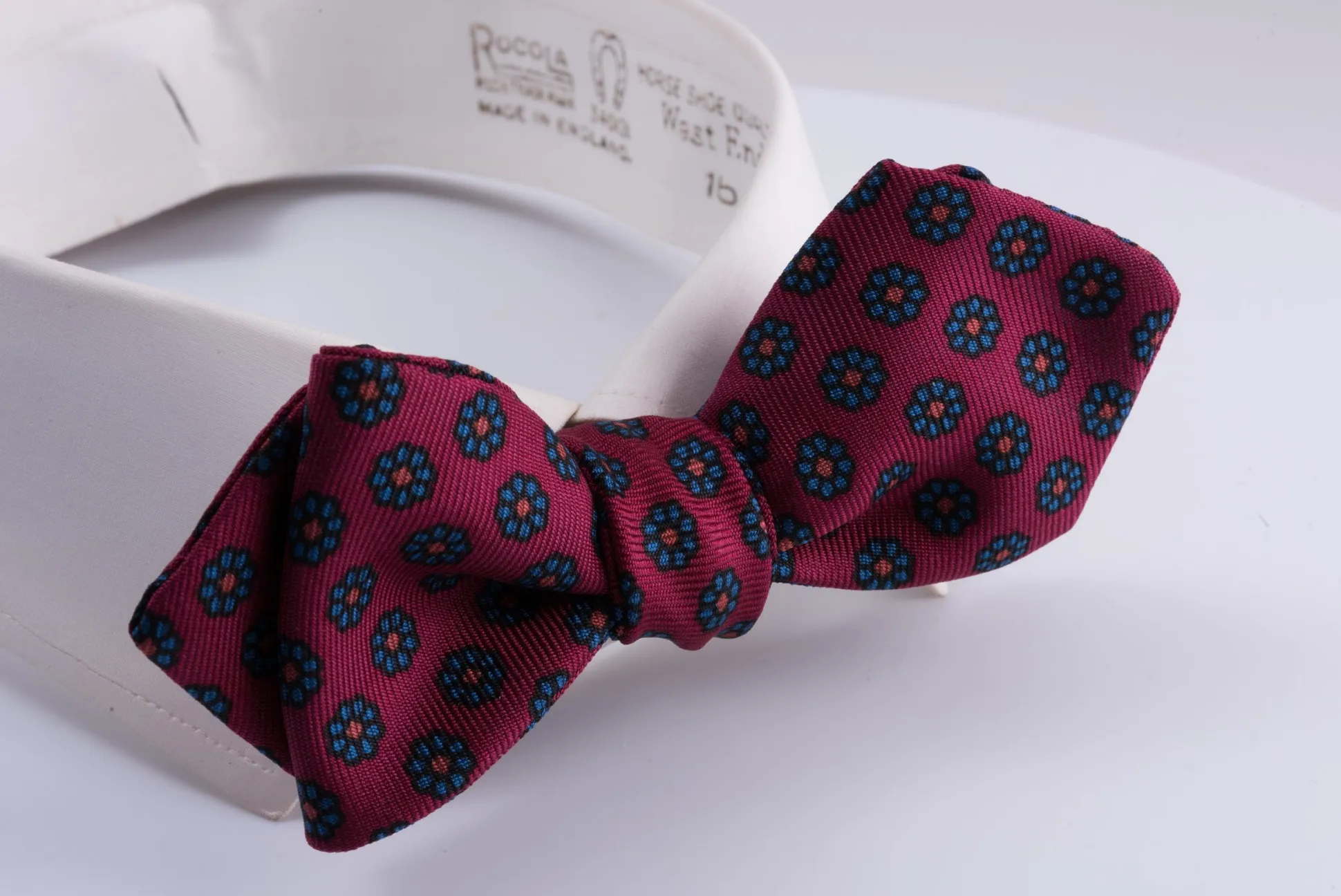 Red Ancient Madder Silk Neats Micropattern Bow Tie