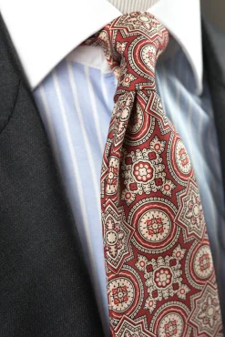 Red Ancient Madder Silk Tie