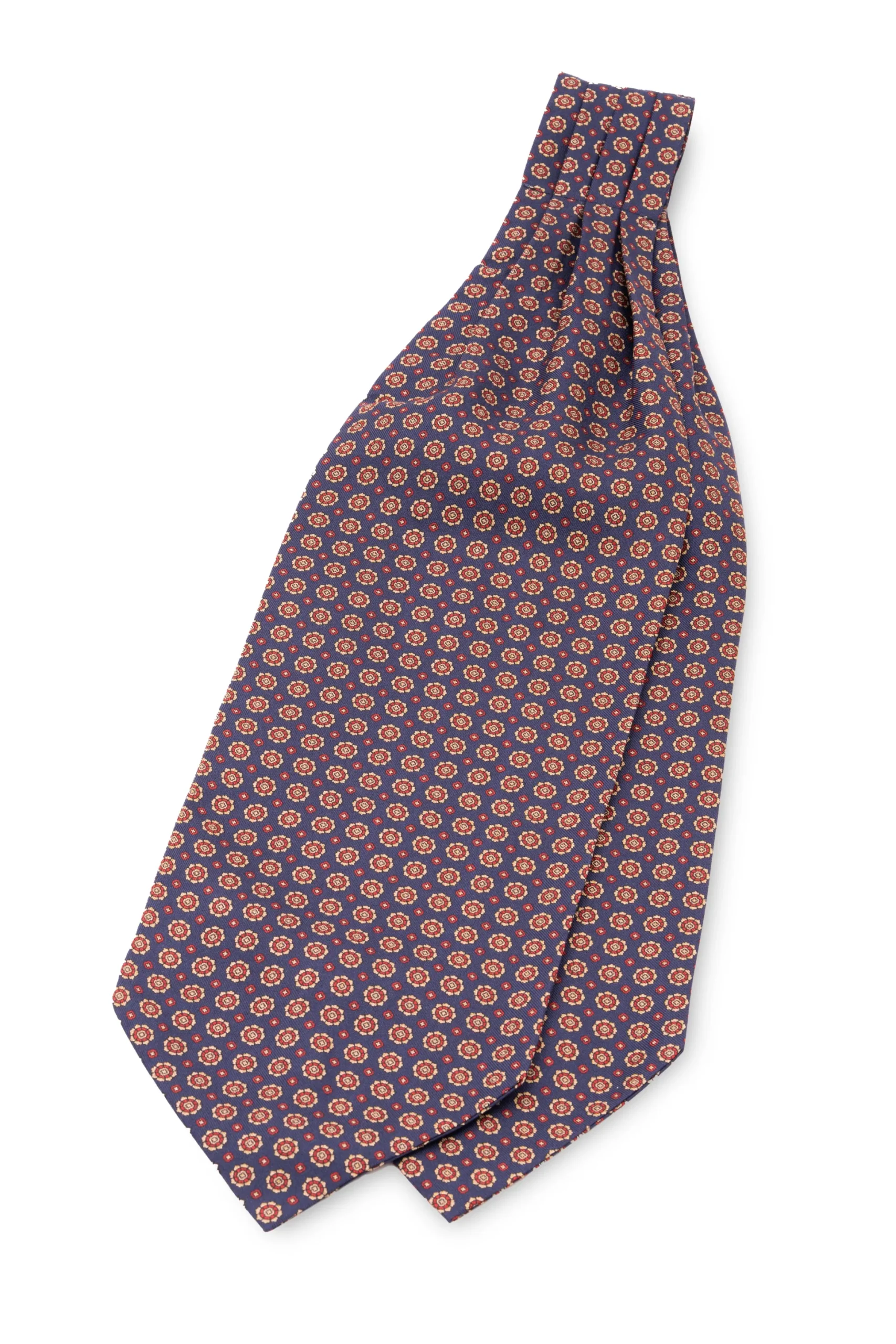 Red & Blue Macclesfield Neats Silk Ascot