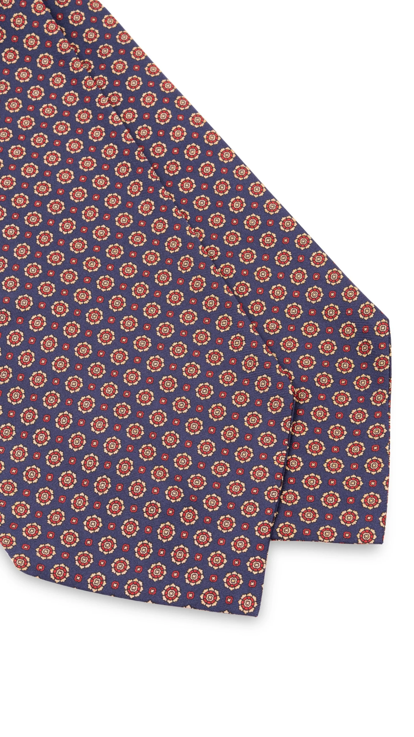 Red & Blue Macclesfield Neats Silk Ascot