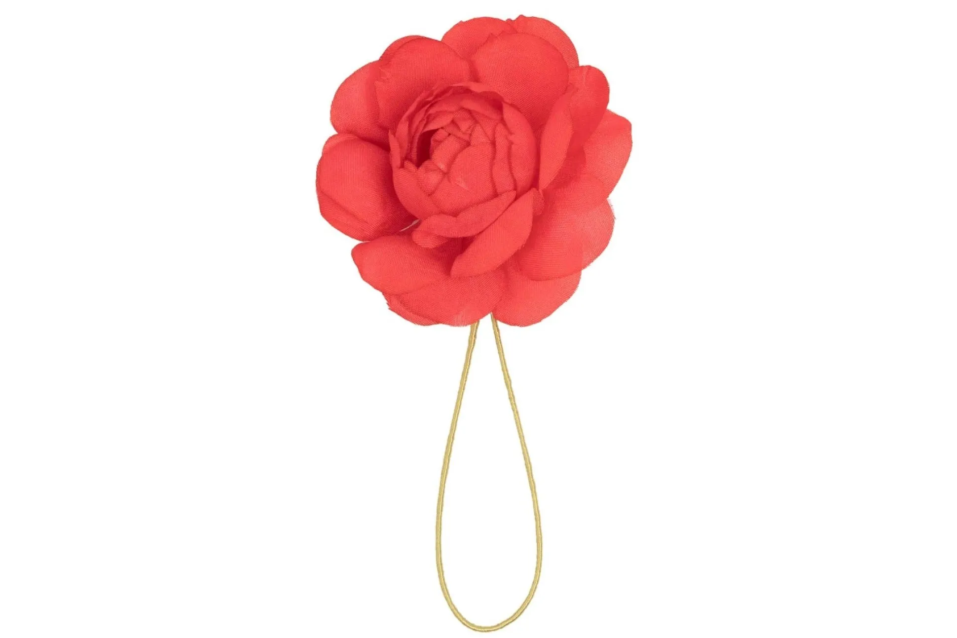 Red Camellia Boutonnière Flower