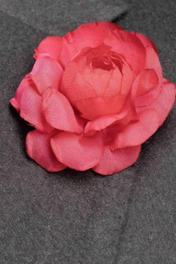 Red Camellia Boutonnière Flower