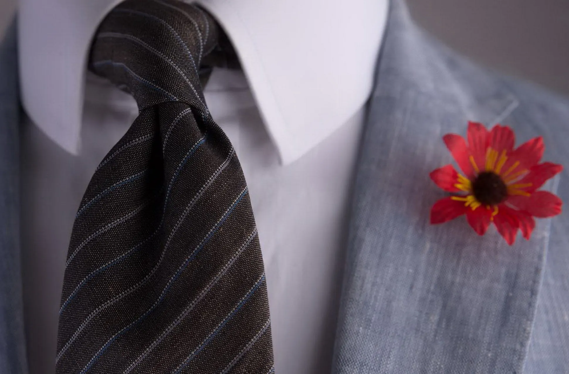 Red Exotic Caribbean Boutonnière Flower