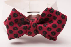 Red & Green Neats Madder Silk Bow Tie