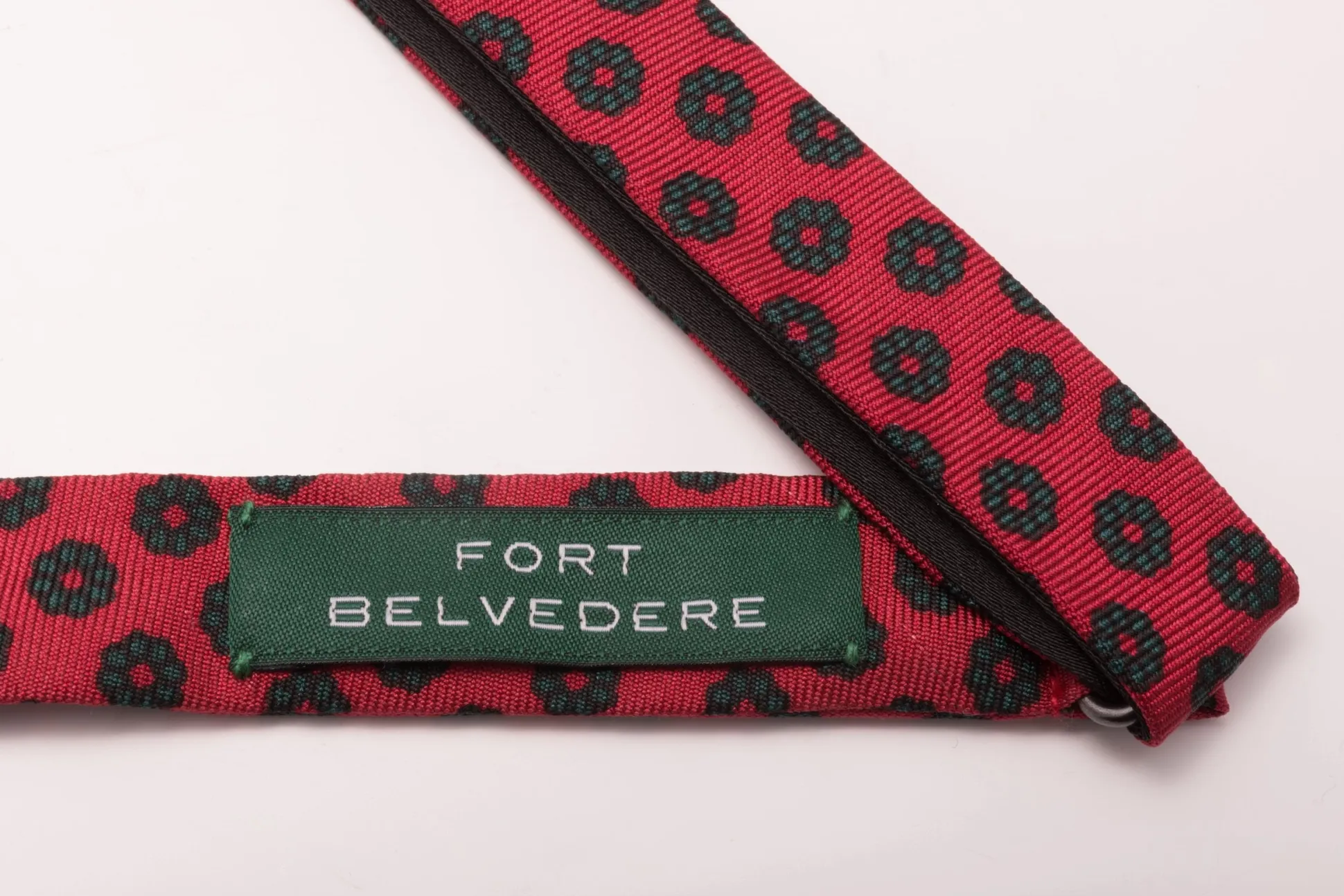 Red & Green Neats Madder Silk Bow Tie