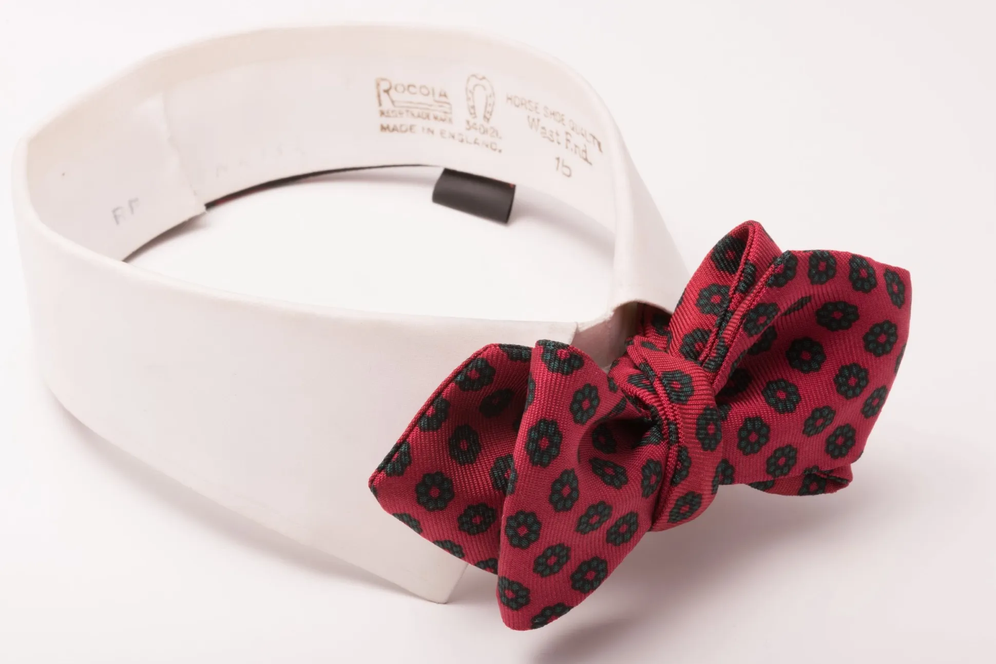 Red & Green Neats Madder Silk Bow Tie
