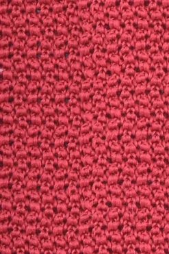 Red Silk Knit Tie