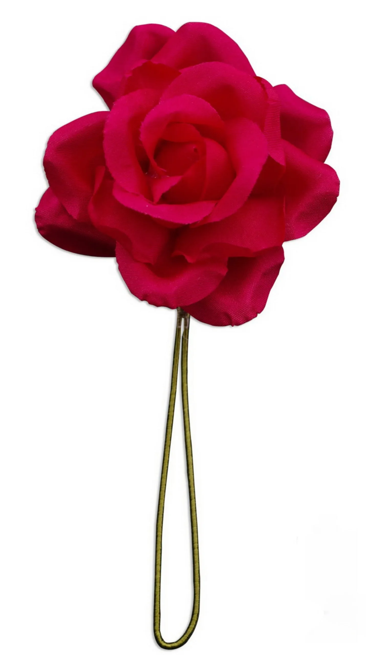 Red Spray Rose Silk Boutonnière Flower