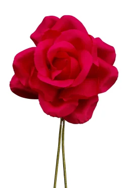Red Spray Rose Silk Boutonnière Flower