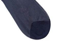 Rich Navy Silk Formal Socks