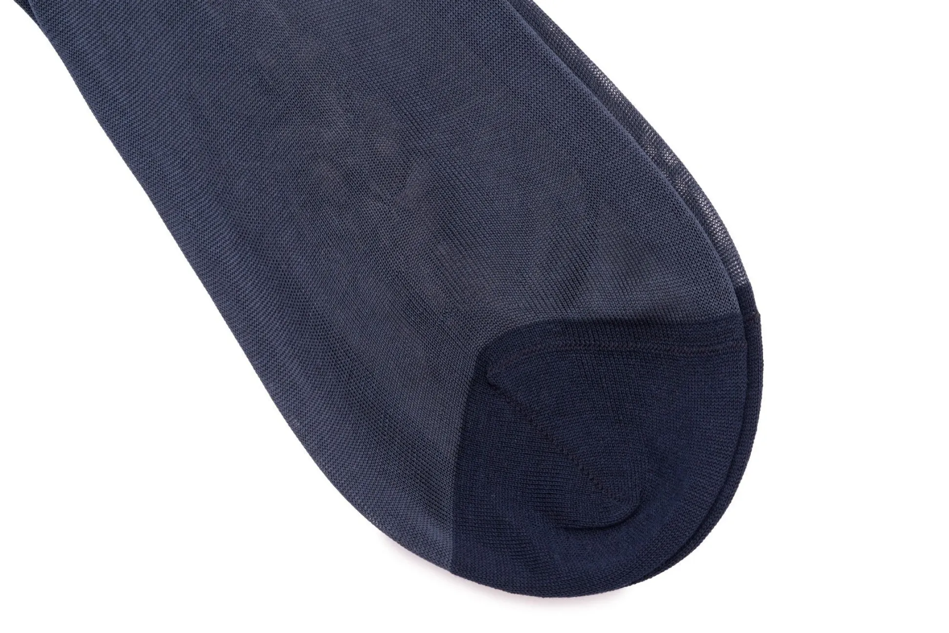 Rich Navy Silk Formal Socks