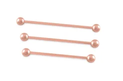 Rose Gold Ball End Collar Bar