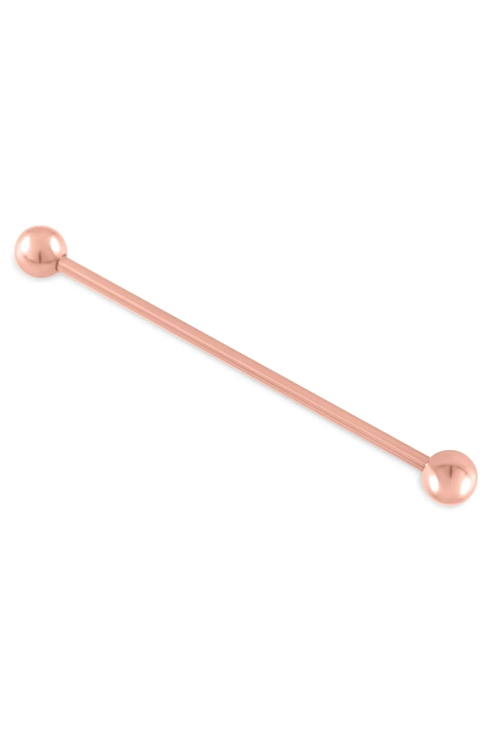 Rose Gold Ball End Collar Bar