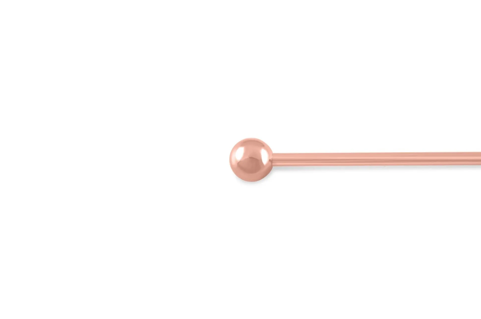 Rose Gold Ball End Collar Bar