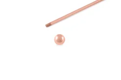 Rose Gold Ball End Collar Bar