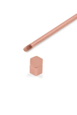 Rose Gold Hex End Collar Bar