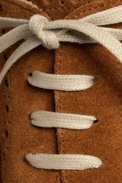 Round Beige Waxed Cotton Bootlaces