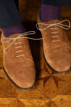 Round Beige Waxed Cotton Bootlaces