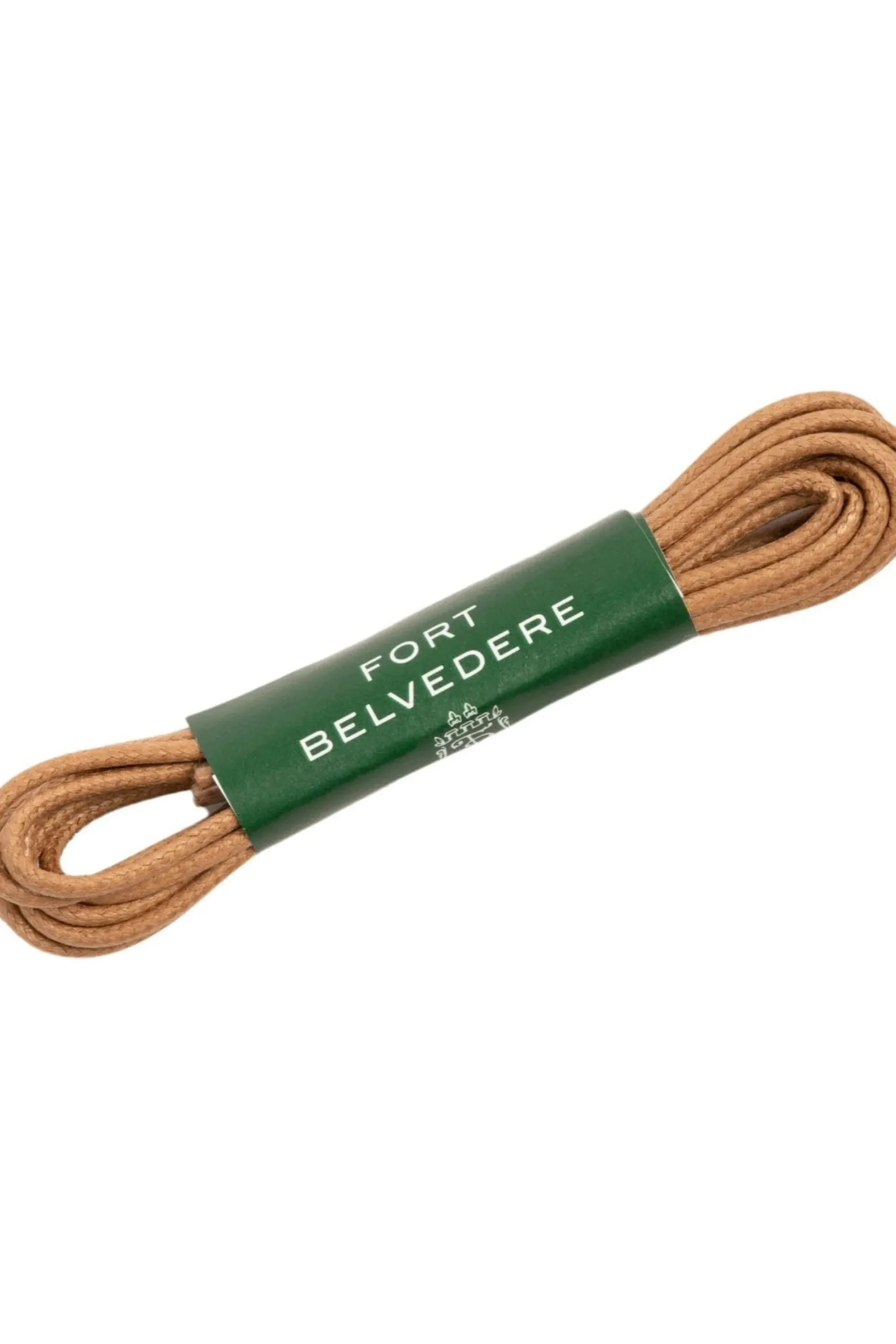 Round Biscuit Brown Waxed Cotton Shoelaces