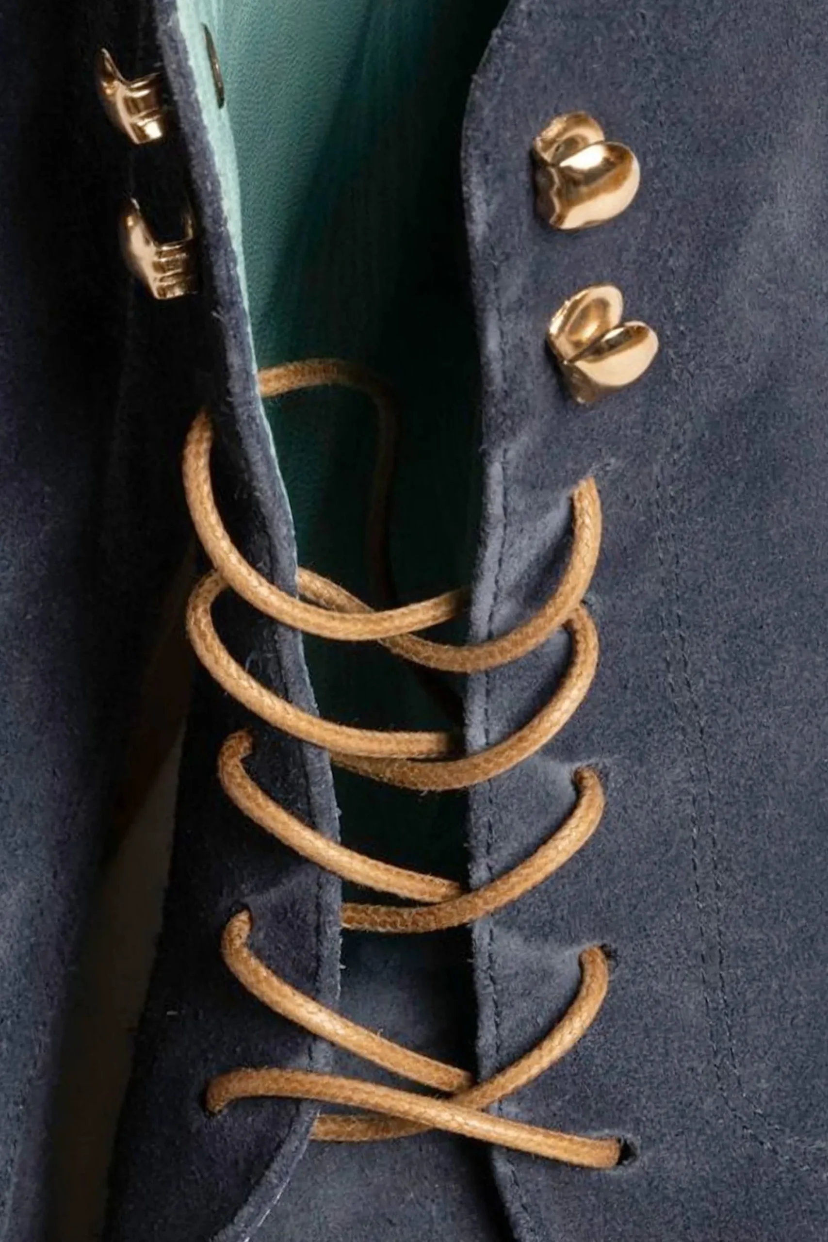 Round Biscuit Brown Waxed Cotton Shoelaces