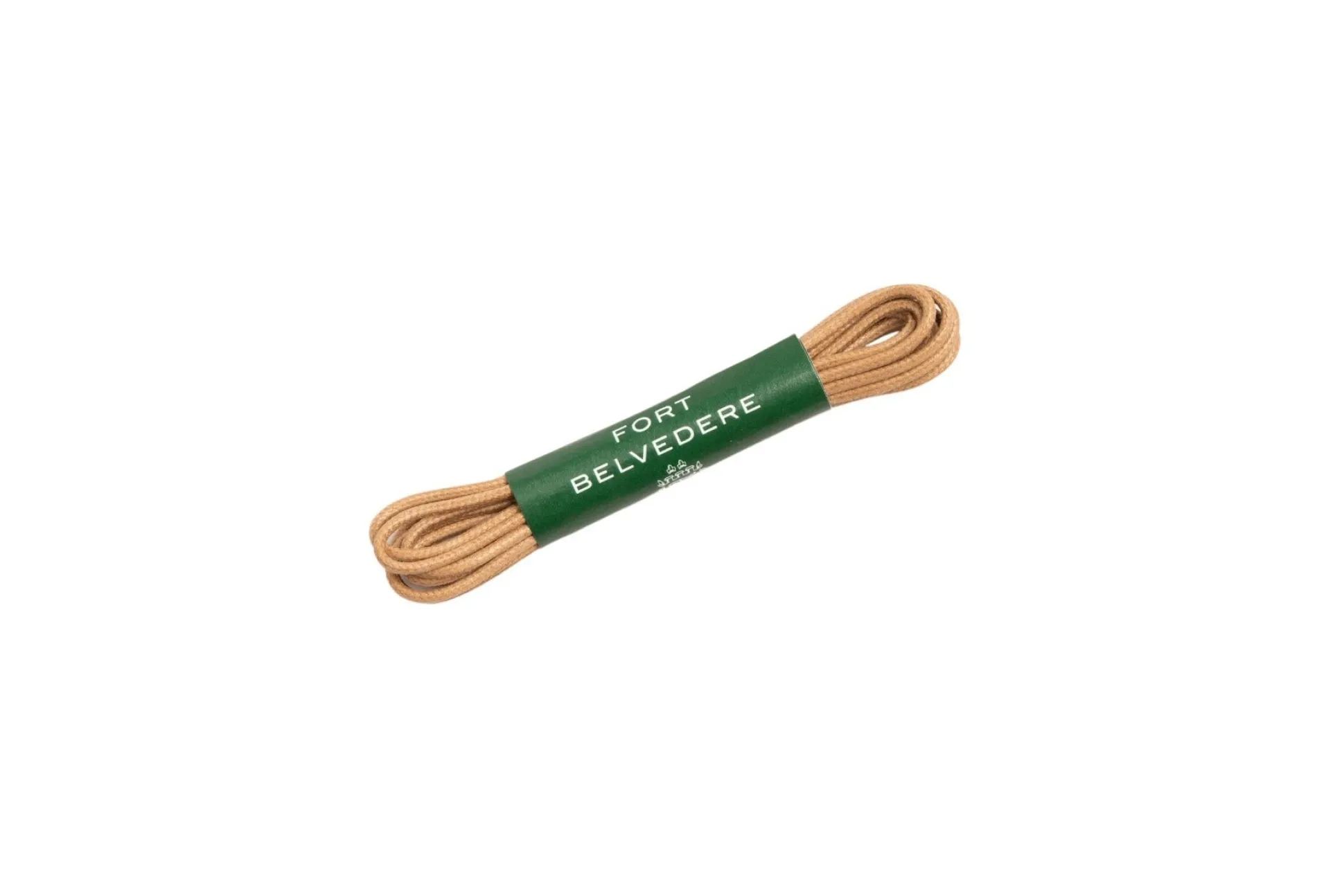 Round Biscuit Brown Waxed Cotton Shoelaces